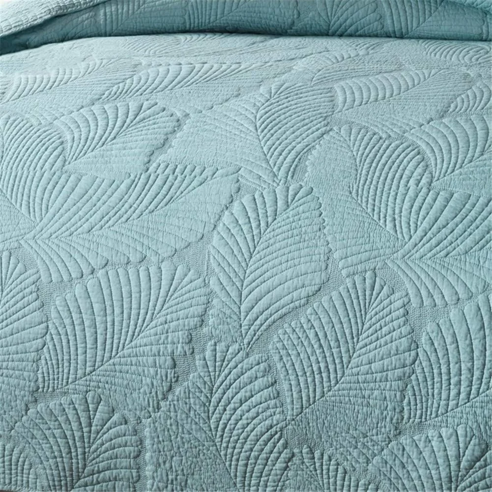 GZDrdkf Bedspread Quilt Set, 3 Piece Solid Color Cotton Coverlets Embroidered Quilts Bed Cover Sheets King Queen Size,Beige,250270CM