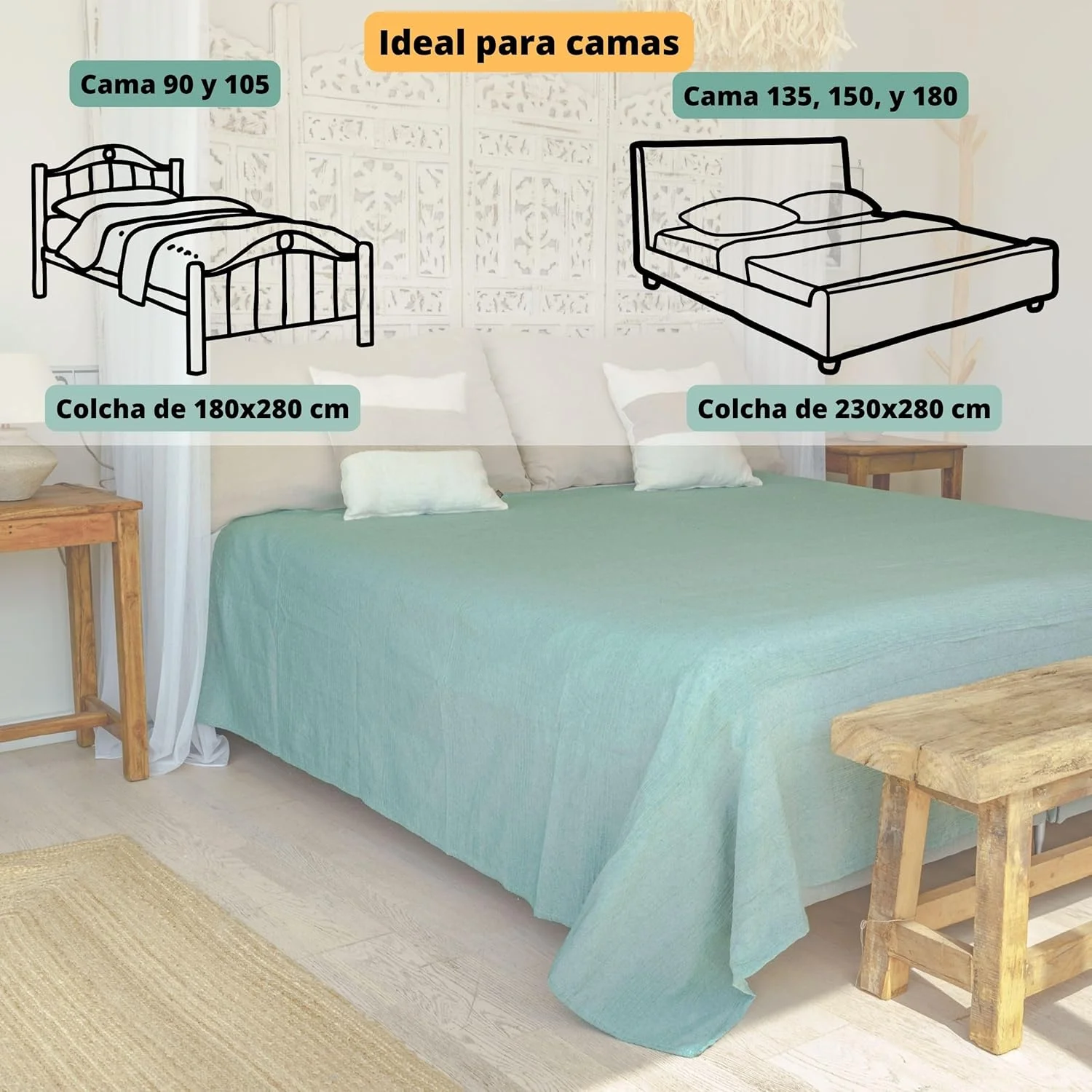 جاراپا هوم پتو لحاف و چند منظوره دست ساز با عشق برای مبل، لحاف های بژ و سفید. روکش مبل چهارخانه چند منظوره، روتختی مدرن بادوام و پارچه ای 150 53.90 (قهوه ای روشن، 180 x 280 سانتی متر)