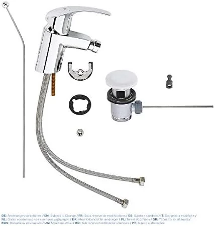 شیر بیده یورواسمارت GROHE | سایز S | پوشش بادوام | صرفه جویی در مصرف آب | با اتصالات توپی | لوازم حمام | کروم | 32929002 شیر بیده یورواسمارت GROHE | سایز S | پوشش بادوام | صرفه جویی در مصرف آب | با اتصالات توپی | لوازم حمام | کروم | 32929002