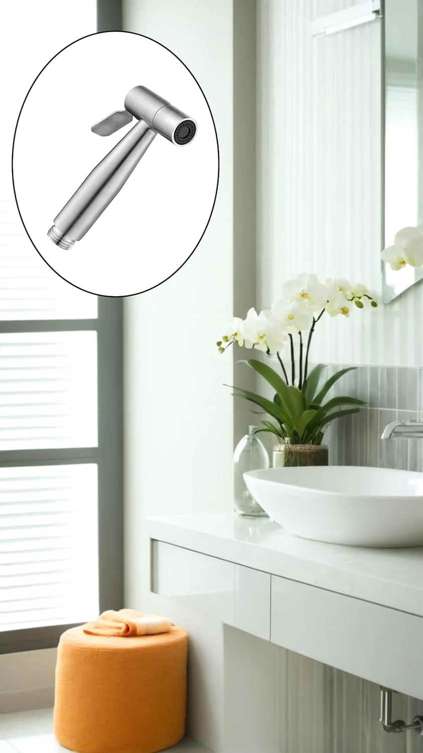 سردوش توالت بیده استیل Sweet seven - بسته 2 عددی اسپری دستی پارچه ای برای تمیز کردن آشپزخانه و توالت سردوش توالت بیده استیل Sweet seven - بسته 2 عددی اسپری دستی پارچه ای برای تمیز کردن آشپزخانه و توالت