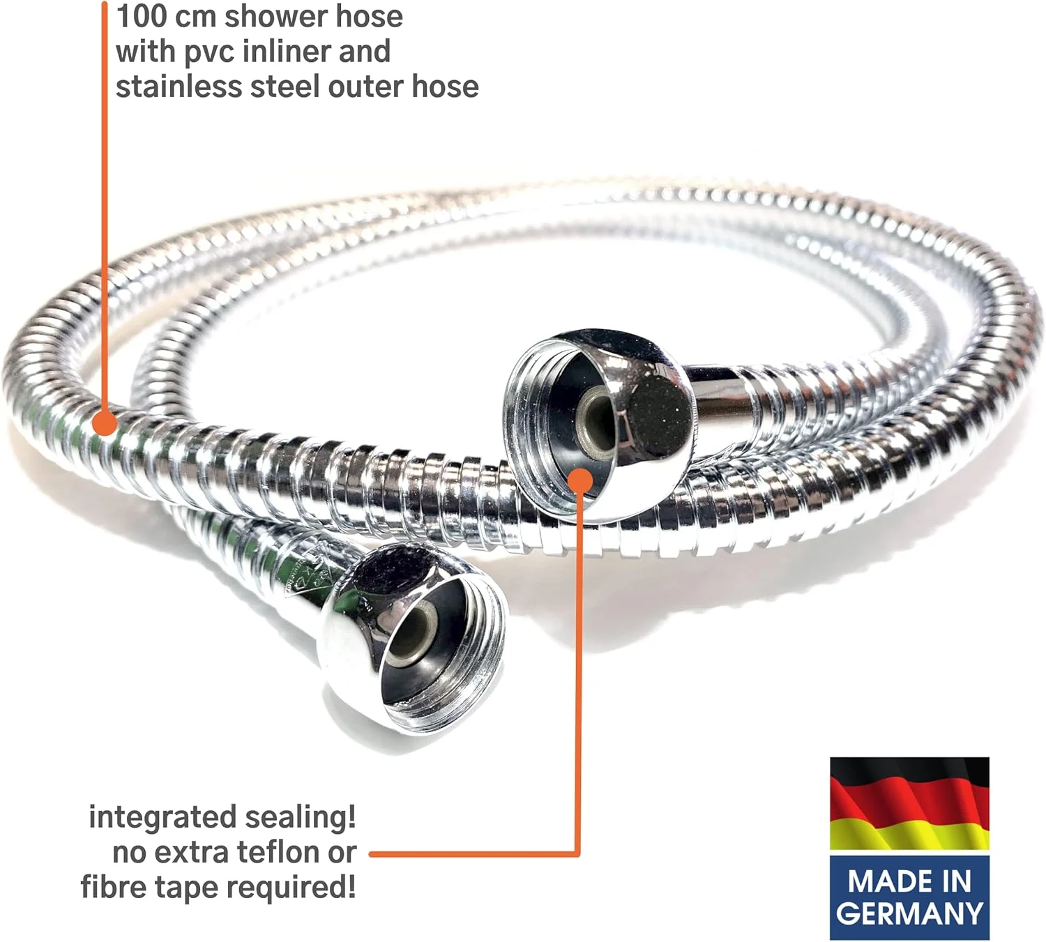 اسپری توالت شطاف کلاسیک KISTENMACHER، رنگ سفید، ست کامل با دسته بیده، شلنگ انعطاف پذیر 100 سانتی متری و نگهدارنده دیواری اسپری توالت شطاف کلاسیک KISTENMACHER، رنگ سفید، ست کامل با دسته بیده، شلنگ انعطاف پذیر 100 سانتی متری و نگهدارنده دیواری