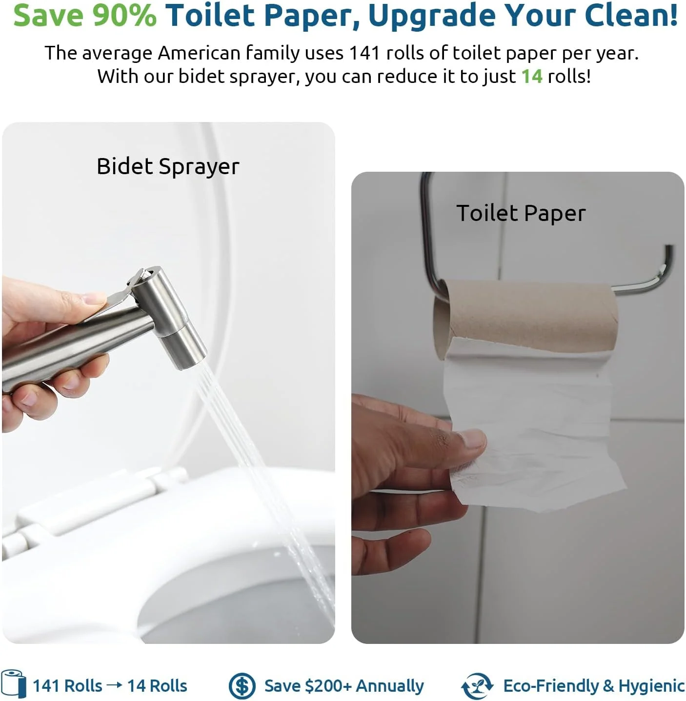 شیر دستی بیده توالت Fekivasy، شیر بیده دوش اسلامی، جت اسپری آب حمام، اسپری پوشک، بهداشت بانوان، تمیز کننده، استیل ضد زنگ درجه یک شیر دستی بیده توالت Fekivasy، شیر بیده دوش اسلامی، جت اسپری آب حمام، اسپری پوشک، بهداشت بانوان، تمیز کننده، استیل ضد زنگ درجه یک