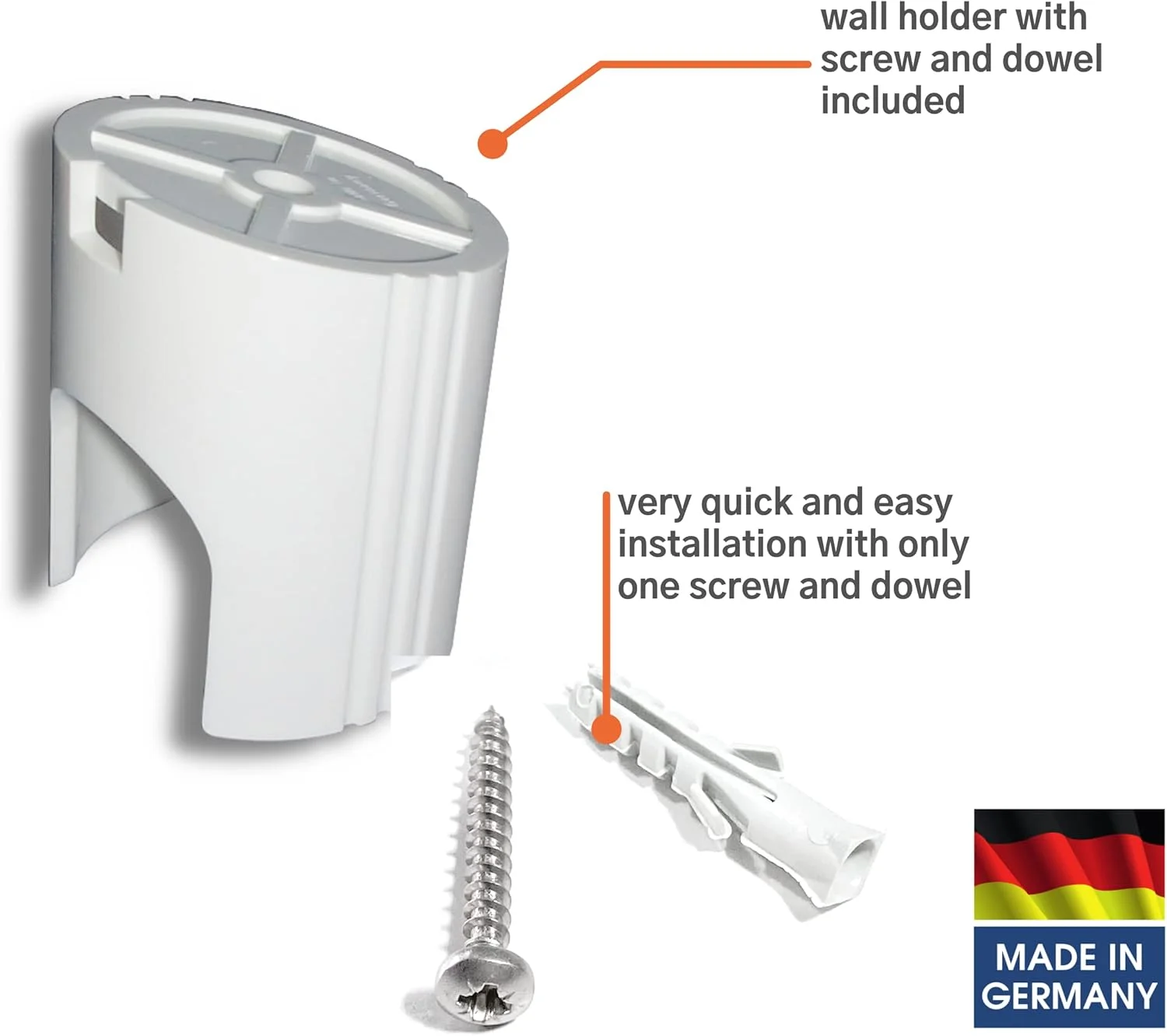 اسپری توالت شطاف کلاسیک KISTENMACHER، رنگ سفید، ست کامل با دسته بیده، شلنگ انعطاف پذیر 100 سانتی متری و نگهدارنده دیواری اسپری توالت شطاف کلاسیک KISTENMACHER، رنگ سفید، ست کامل با دسته بیده، شلنگ انعطاف پذیر 100 سانتی متری و نگهدارنده دیواری