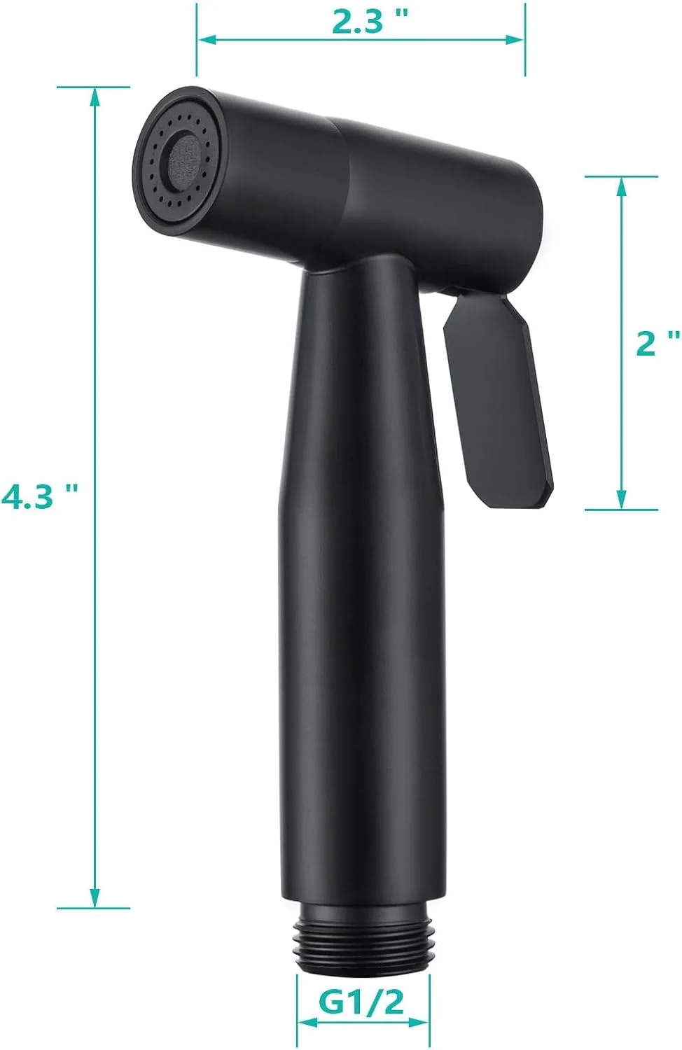 سر دوش بیده دستی BARROCK، استیل ضد زنگ، شاتاف جت اسپری، اتصال برای توالت، اسپری پوشک پارچه ای کودک با کنترل فشار آب قابل تنظیم، مشکی مات سر دوش بیده دستی BARROCK، استیل ضد زنگ، شاتاف جت اسپری، اتصال برای توالت، اسپری پوشک پارچه ای کودک با کنترل فشار آب قابل تنظیم، مشکی مات