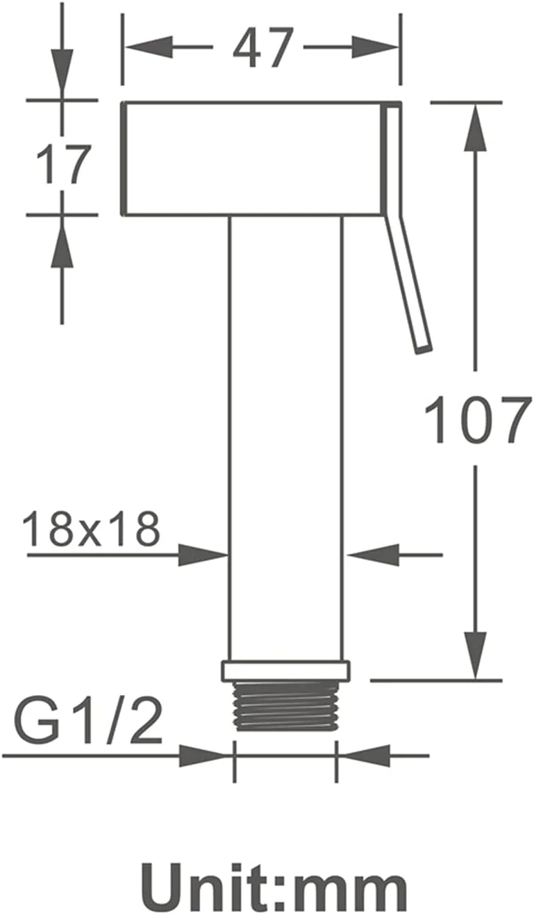 اسپری بیده دستی مربعی، اسپری پوشک پارچه ای، اسپری بیده برنجی برای توالت، اسپری بیده دستی برای توالت - کنترل فشار آب قابل تنظیم (مشکی مات) اسپری بیده دستی مربعی، اسپری پوشک پارچه ای، اسپری بیده برنجی برای توالت، اسپری بیده دستی برای توالت - کنترل فشار آب قابل تنظیم (مشکی مات)