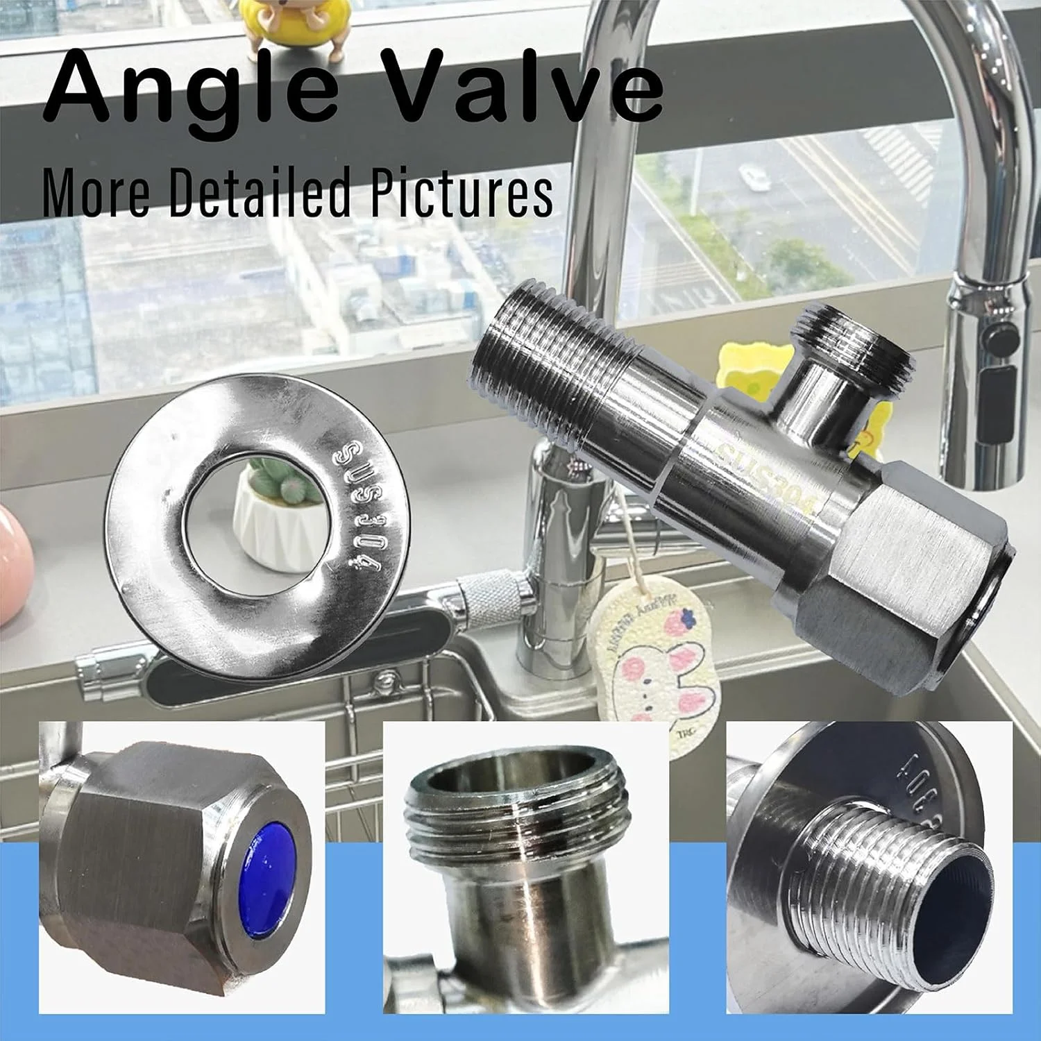 شیر زاویه ای REAXOAL، شیر قطع کننده G1/2 اینچ، شیر کنترل آب مربعی، شیر اهرمی برای توالت حمام، بیده، دوش، شیر سه راهی (نقره ای) شیر زاویه ای REAXOAL، شیر قطع کننده G1/2 اینچ، شیر کنترل آب مربعی، شیر اهرمی برای توالت حمام، بیده، دوش، شیر سه راهی (نقره ای)