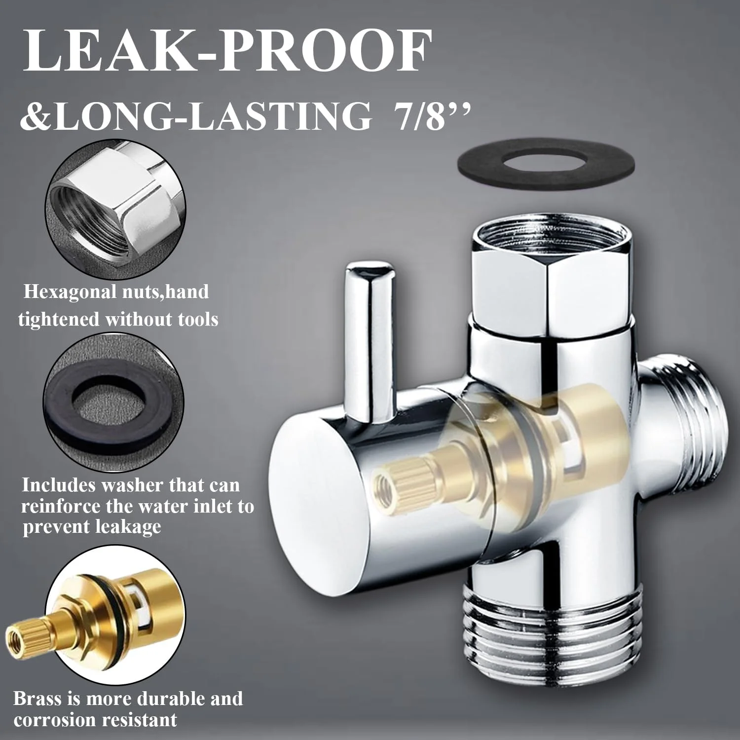 اسپری بیده دستی X L XLMAGNET برای توالت، شیر بیده فشار قابل تنظیم استیل ضد زنگ 7/8 اینچی، ست اسپری پوشک با اتصال شلنگ برای حمام