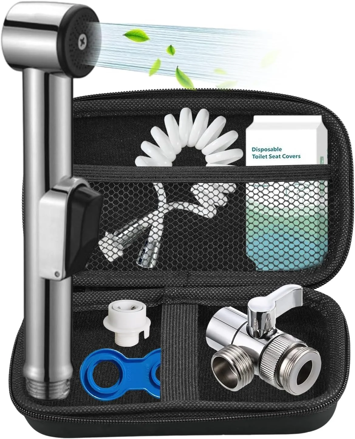 هومارکت بیده شوی قابل حمل، ست شطاف مسافرتی، شلنگ بیده مسافرتی قابل افزایش تا 200 سانتی متر با هواکش شیر G1/2 در جعبه مسافرتی، شطاف المسافر هومارکت بیده شوی قابل حمل، ست شطاف مسافرتی، شلنگ بیده مسافرتی قابل افزایش تا 200 سانتی متر با هواکش شیر G1/2 در جعبه مسافرتی، شطاف المسافر