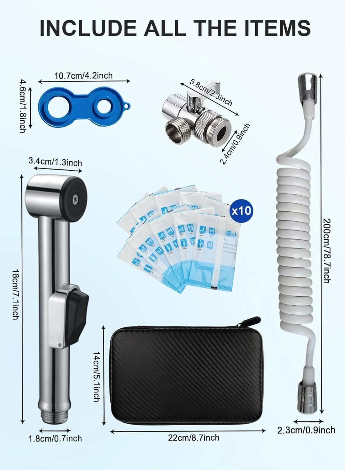 هومارکت بیده شوی قابل حمل، ست شطاف مسافرتی، شلنگ بیده مسافرتی قابل افزایش تا 200 سانتی متر با هواکش شیر G1/2 در جعبه مسافرتی، شطاف المسافر هومارکت بیده شوی قابل حمل، ست شطاف مسافرتی، شلنگ بیده مسافرتی قابل افزایش تا 200 سانتی متر با هواکش شیر G1/2 در جعبه مسافرتی، شطاف المسافر