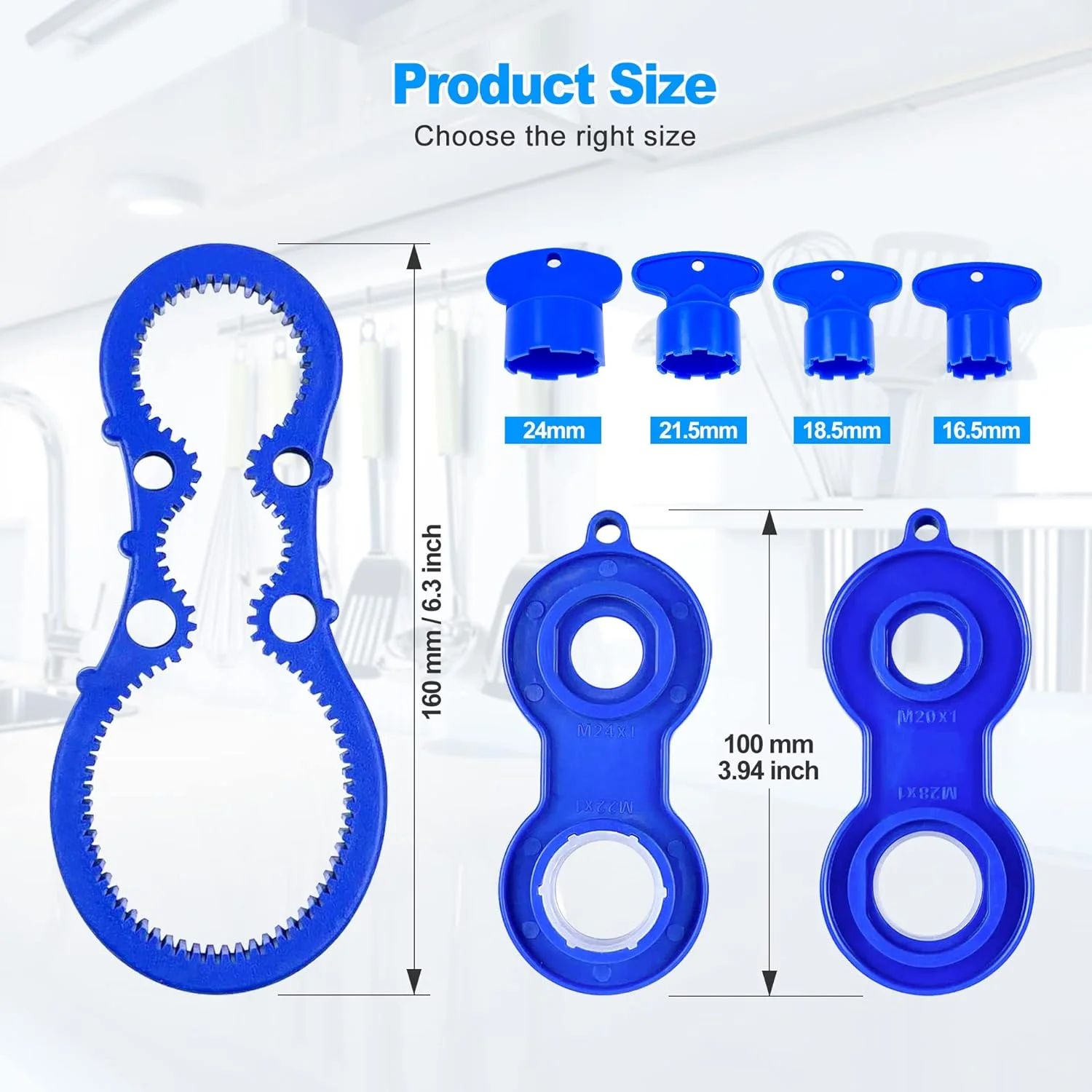 مجموعه آچار هواکش شیر آب در 4 سایز، ابزار کلید و برداشتن پوسته، آچار لوله آب سینک شیر آب جهانی حمام مجموعه آچار هواکش شیر آب در 4 سایز، ابزار کلید و برداشتن پوسته، آچار لوله آب سینک شیر آب جهانی حمام