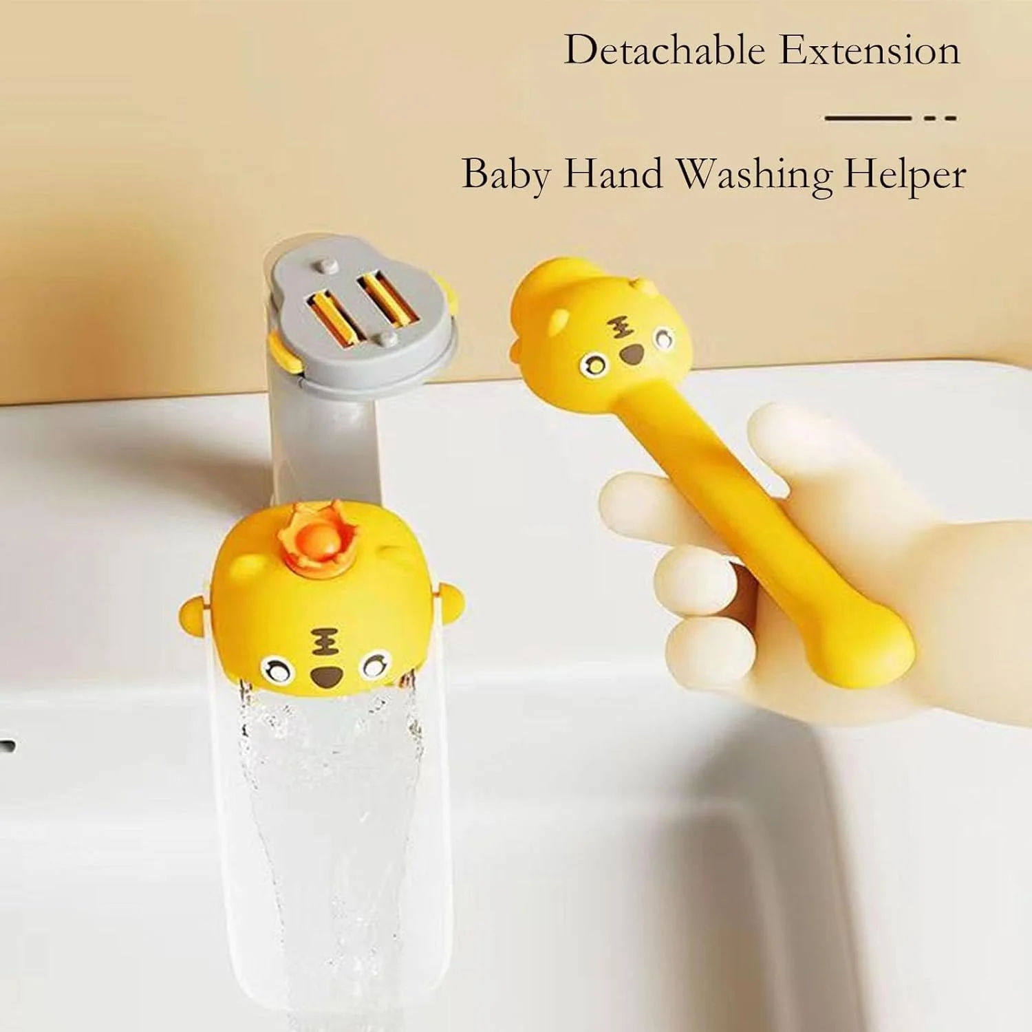 ست افزایش دهنده دسته شیر آب NALACAL، اتصال به دسته سینک و شیر آب برای سرگرم کردن شستن دست ها و آموزش کودک شما، دسته شیر آب و نازل افزایش دهنده دسته شیر آب برای کودکان (2 عدد - سفید) ست افزایش دهنده دسته شیر آب NALACAL، اتصال به دسته سینک و شیر آب برای سرگرم کردن شستن دست ها و آموزش کودک شما، دسته شیر آب و نازل افزایش دهنده دسته شیر آب برای کودکان (2 عدد - سفید)