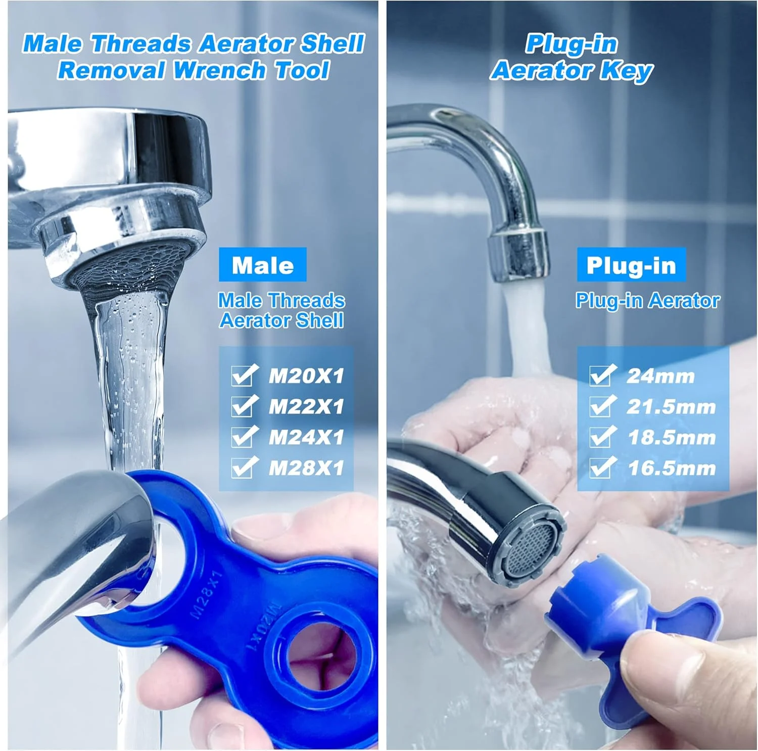 مجموعه آچار هواکش شیر آب در 4 سایز، ابزار کلید و برداشتن پوسته، آچار لوله آب سینک شیر آب جهانی حمام مجموعه آچار هواکش شیر آب در 4 سایز، ابزار کلید و برداشتن پوسته، آچار لوله آب سینک شیر آب جهانی حمام