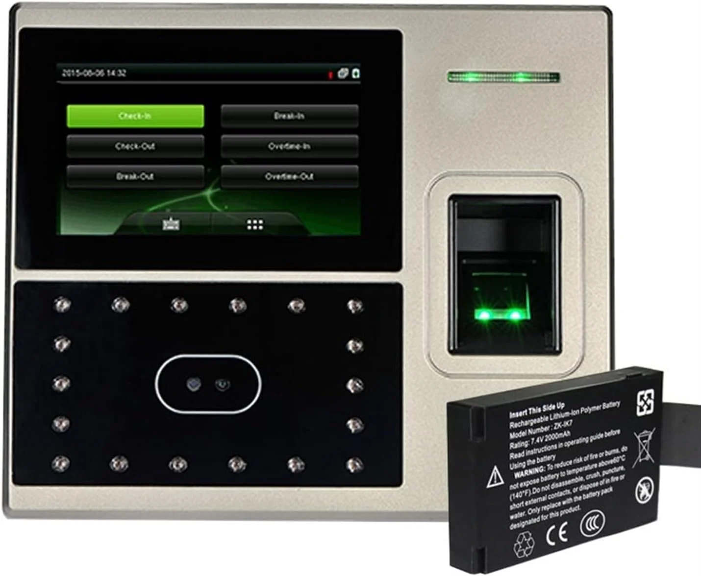 سیستم حضور و غیاب تشخیص چهره و اثر انگشت GHQERTY Enterprise UFace800 با سیستم عامل لینوکس و TCP/IP، مناسب برای ثبت ورود و خروج کارکنان سیستم حضور و غیاب تشخیص چهره و اثر انگشت GHQERTY Enterprise UFace800 با سیستم عامل لینوکس و TCP/IP، مناسب برای ثبت ورود و خروج کارکنان