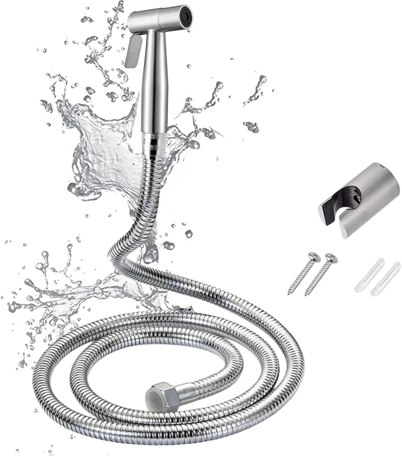 ست شیلنگ توالت دستی کروم ممتاز AZTON_IT-3062 - شیلنگ استیل 47 اینچی، شطاف دیواری برای توالت، بهداشت شخصی و شستشوی پوشک پارچه ای کودک - ضد نشت و نصب آسان ست شیلنگ توالت دستی کروم ممتاز AZTON_IT-3062 - شیلنگ استیل 47 اینچی، شطاف دیواری برای توالت، بهداشت شخصی و شستشوی پوشک پارچه ای کودک - ضد نشت و نصب آسان