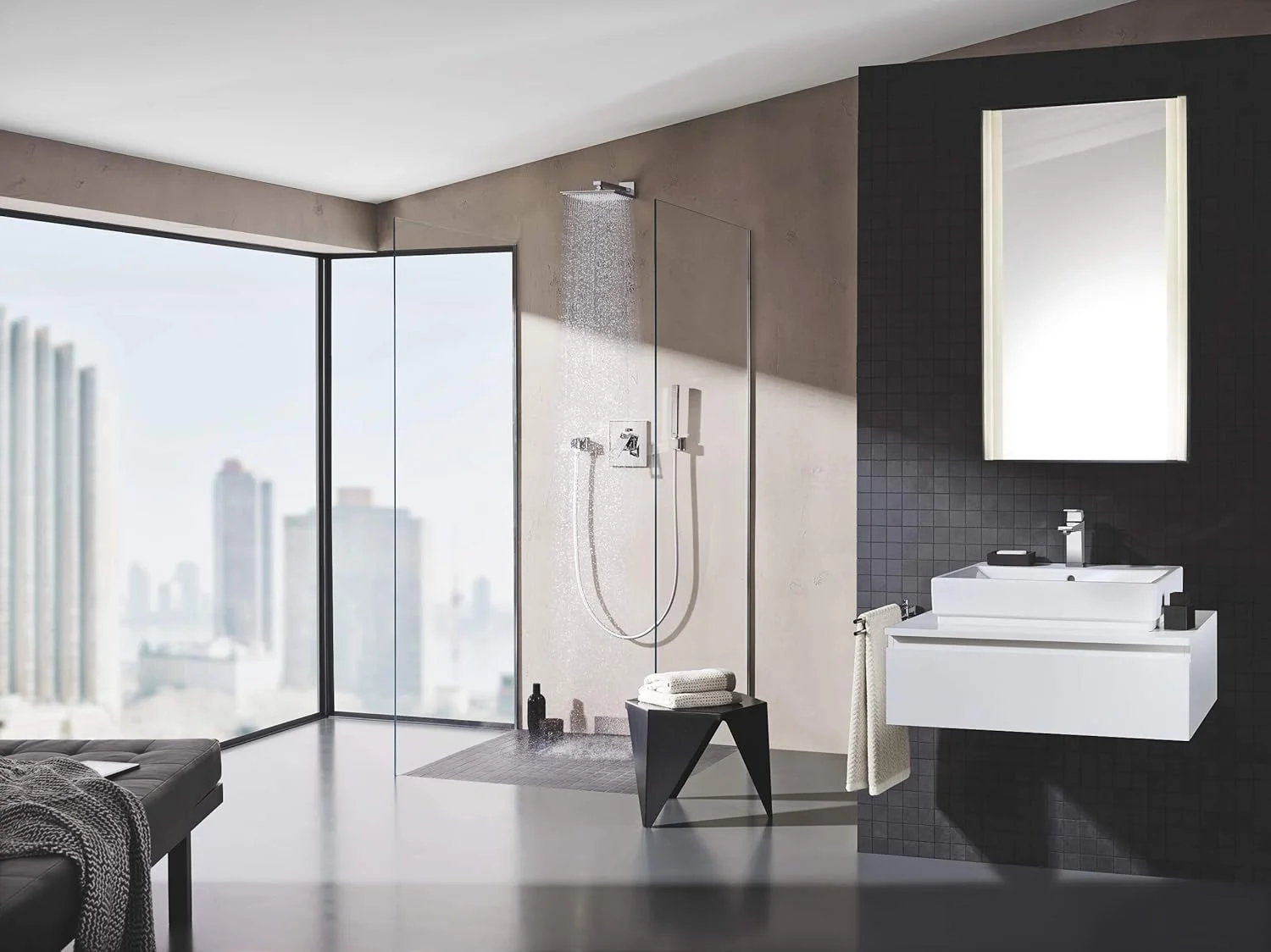 شیر حمام GROHE 23445000 Eurocube (دارای تخلیه پاپ آپ، خروجی متوسط و Ecojoy) شیر حمام GROHE 23445000 Eurocube (دارای تخلیه پاپ آپ، خروجی متوسط و Ecojoy)