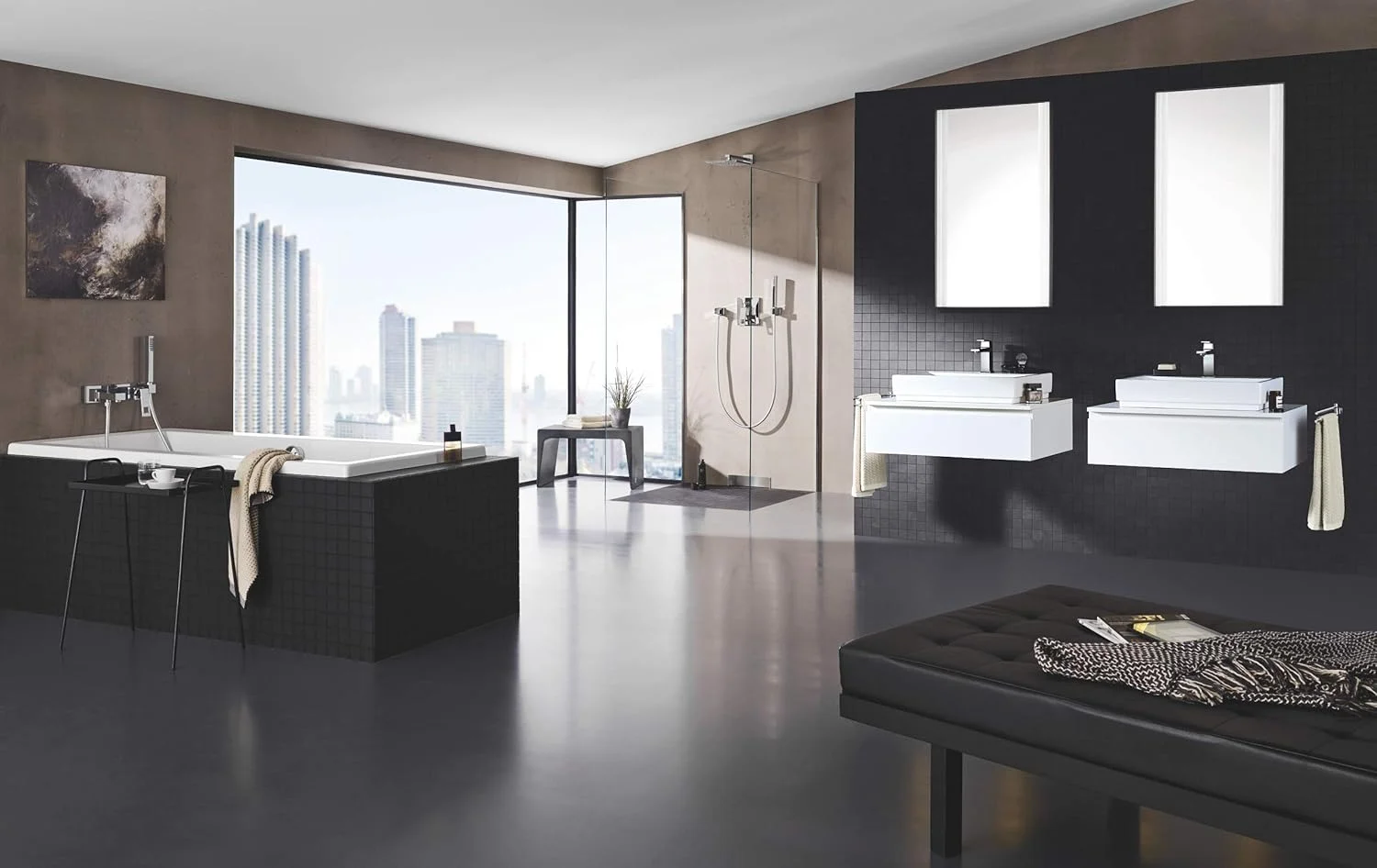 شیر حمام GROHE 23445000 Eurocube (دارای تخلیه پاپ آپ، خروجی متوسط و Ecojoy) شیر حمام GROHE 23445000 Eurocube (دارای تخلیه پاپ آپ، خروجی متوسط و Ecojoy)