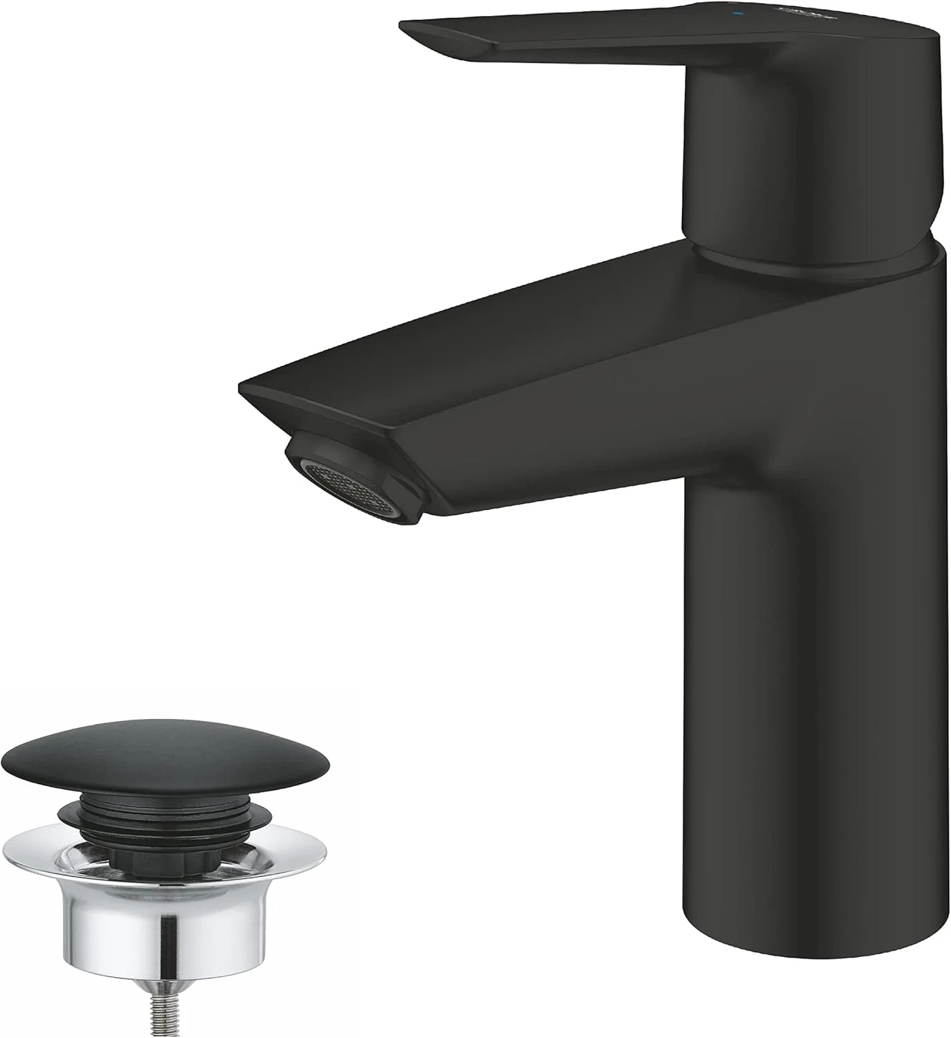 شیر روشویی تک اهرمی GROHE Start QuickFix | به همراه سیفون اتوماتیک فشاری | سایز S | صرفه جویی در آب و انرژی | مشکی مات | نصب آسان با GROHE QuickTool. 235512432 شیر روشویی تک اهرمی GROHE Start QuickFix | به همراه سیفون اتوماتیک فشاری | سایز S | صرفه جویی در آب و انرژی | مشکی مات | نصب آسان با GROHE QuickTool. 235512432