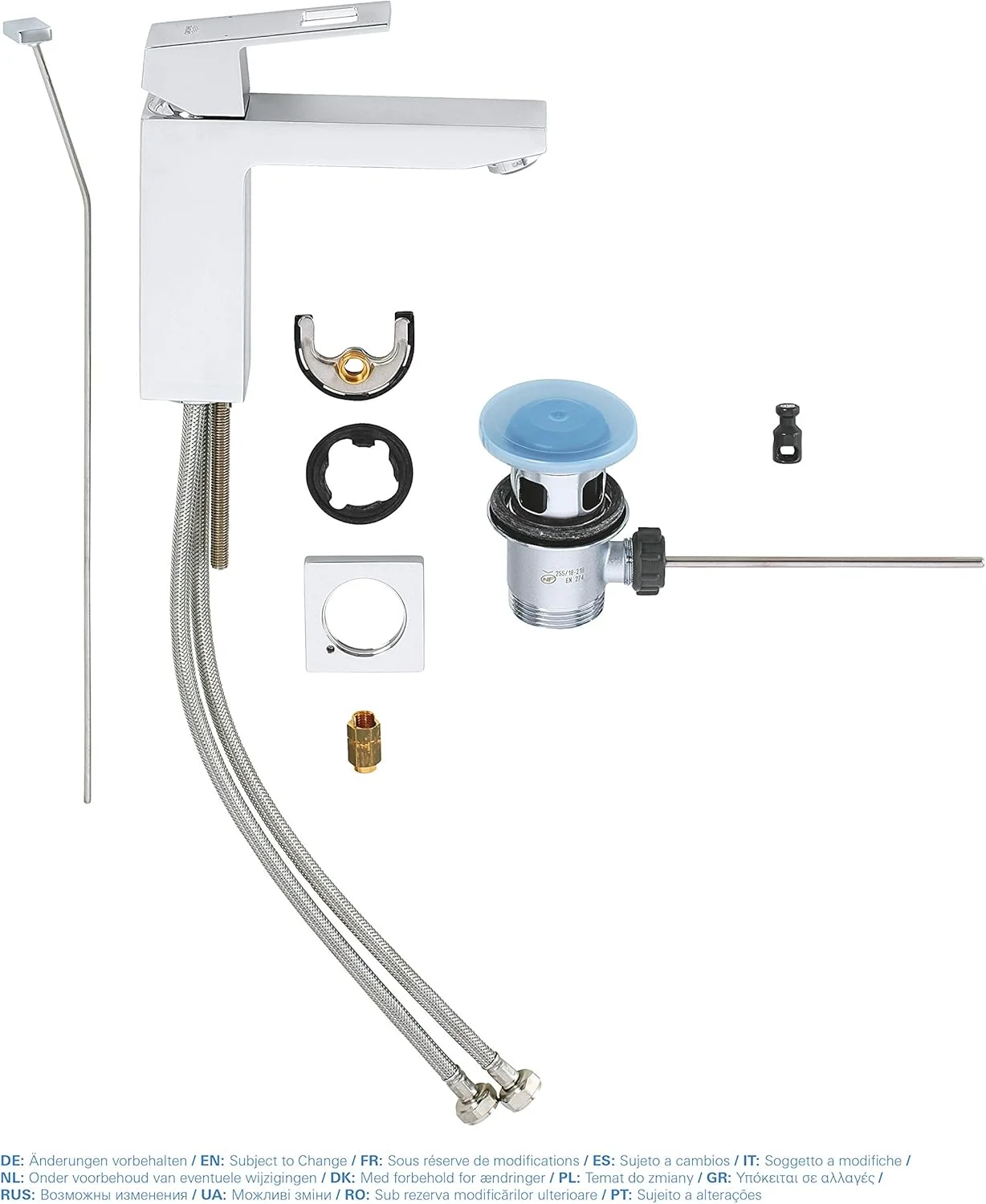 شیر حمام GROHE 23445000 Eurocube (دارای تخلیه پاپ آپ، خروجی متوسط و Ecojoy) شیر حمام GROHE 23445000 Eurocube (دارای تخلیه پاپ آپ، خروجی متوسط و Ecojoy)