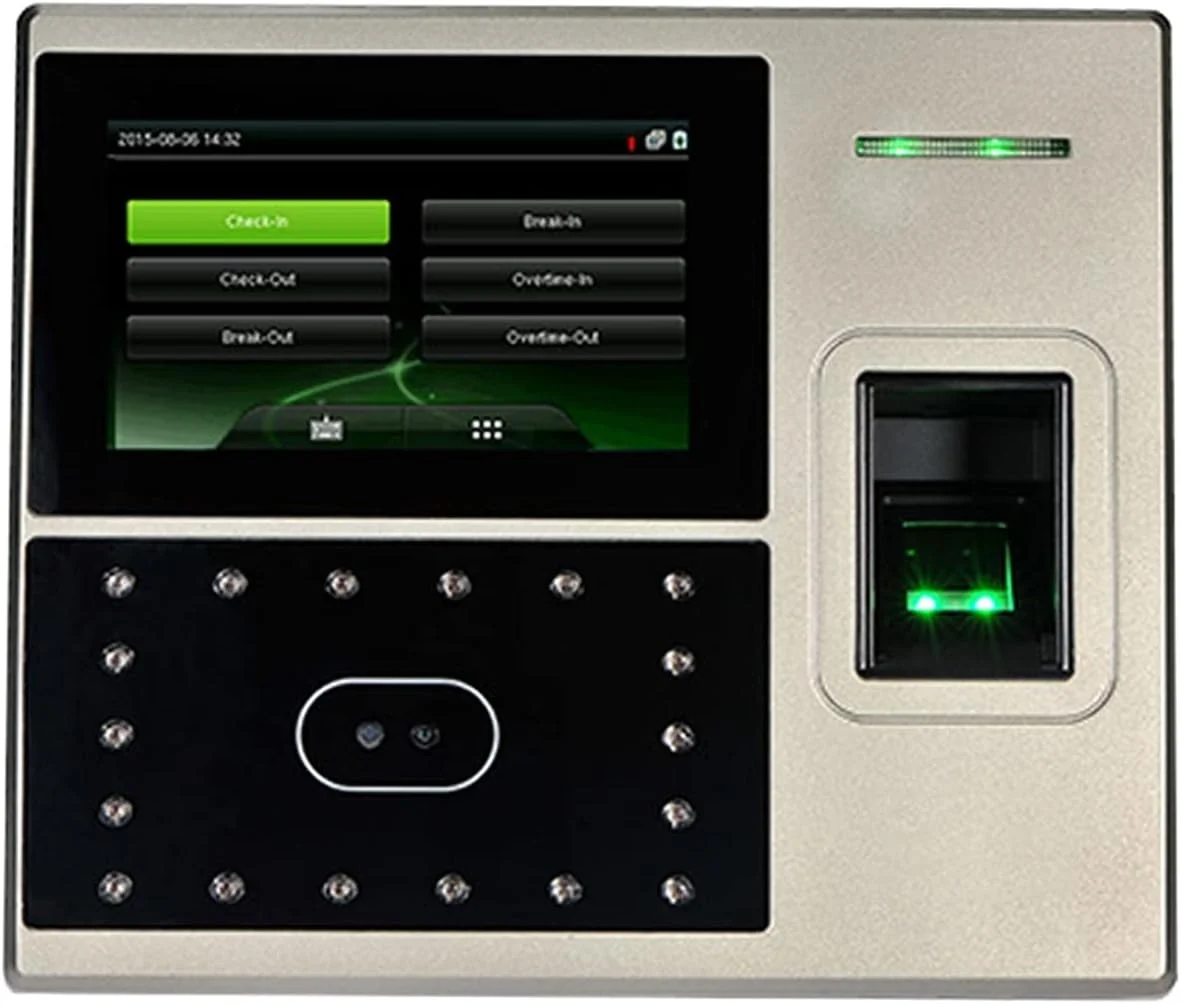 دستگاه حضور و غیاب تشخیص چهره و اثر انگشت TCP/IP برای کنترل تردد و ثبت زمان