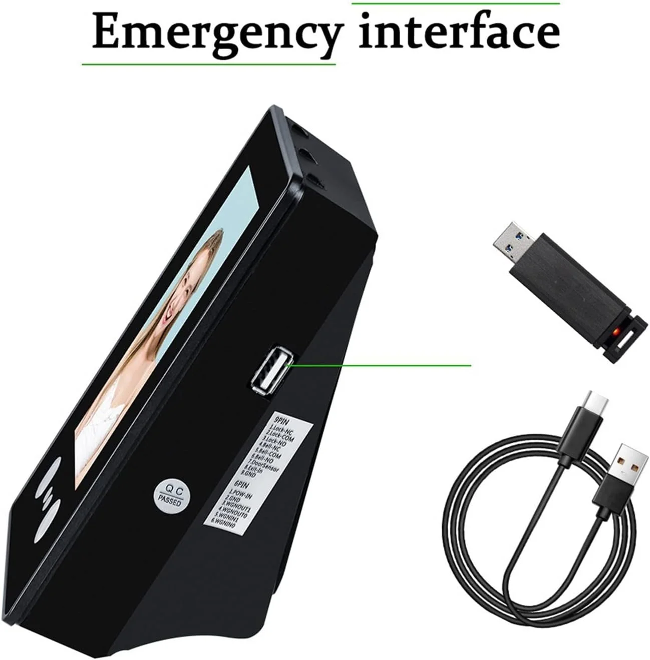 سیستم حضور و غیاب بیومتریک تشخیص چهره GJDtyui Enterprise با صفحه نمایش لمسی 4.3 اینچی TFT، اتصال TCPIP، USB، مناسب برای حضور و غیاب کارکنان اداری، دارای WIFI سیستم حضور و غیاب بیومتریک تشخیص چهره GJDtyui Enterprise با صفحه نمایش لمسی 4.3 اینچی TFT، اتصال TCPIP، USB، مناسب برای حضور و غیاب کارکنان اداری، دارای WIFI