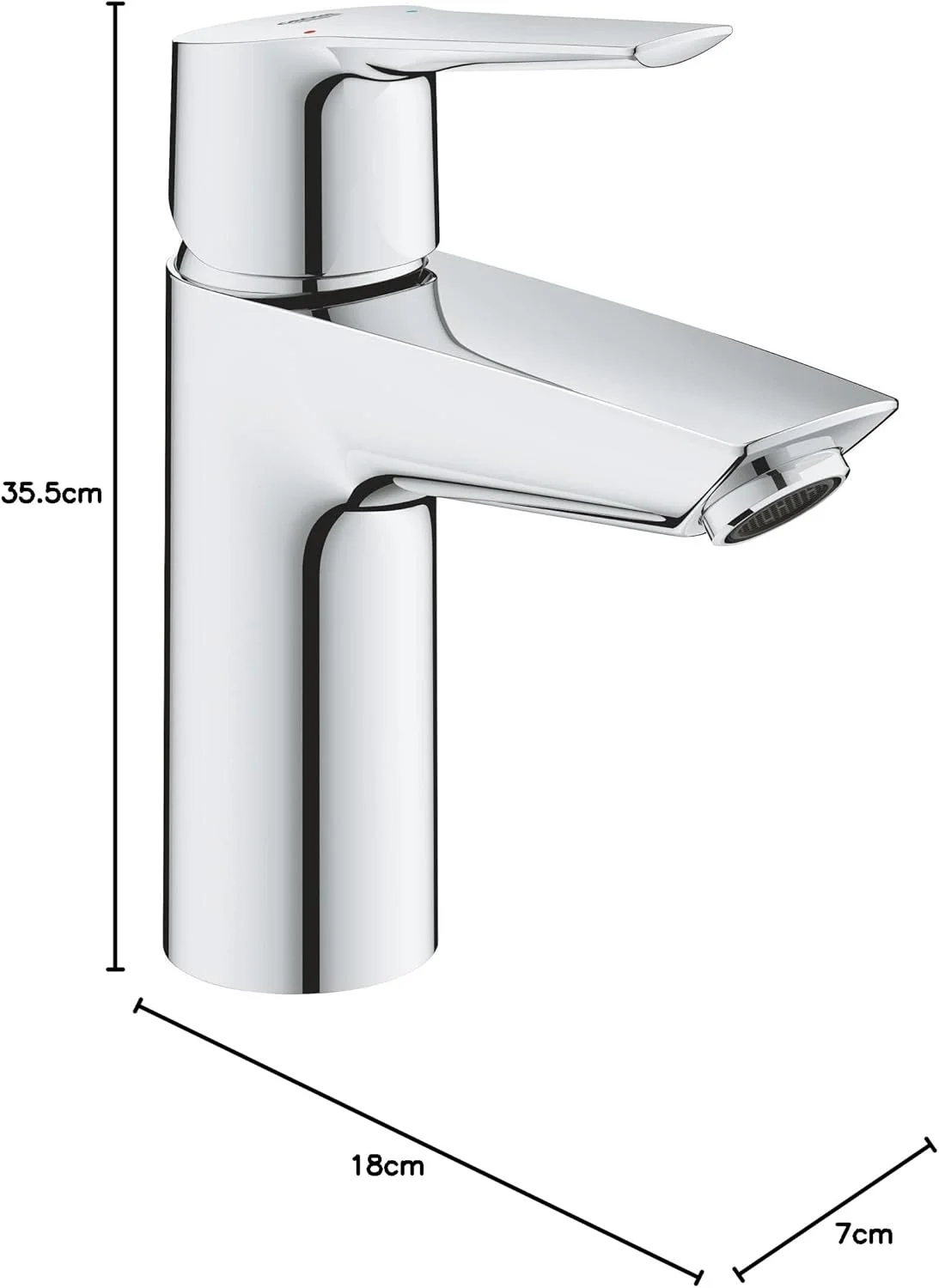 شیر روشویی پایه بلند GROHE QUICKFIX Start با تخلیه اتوماتیک (سایز 165 میلی متر، کارتریج سرامیکی 28 میلی متر، فناوری صرفه جویی در آب)، ابزار 3 در 1، شلنگ 3/8 اینچ، کروم، 23550002 شیر روشویی پایه بلند GROHE QUICKFIX Start با تخلیه اتوماتیک (سایز 165 میلی متر، کارتریج سرامیکی 28 میلی متر، فناوری صرفه جویی در آب)، ابزار 3 در 1، شلنگ 3/8 اینچ، کروم، 23550002