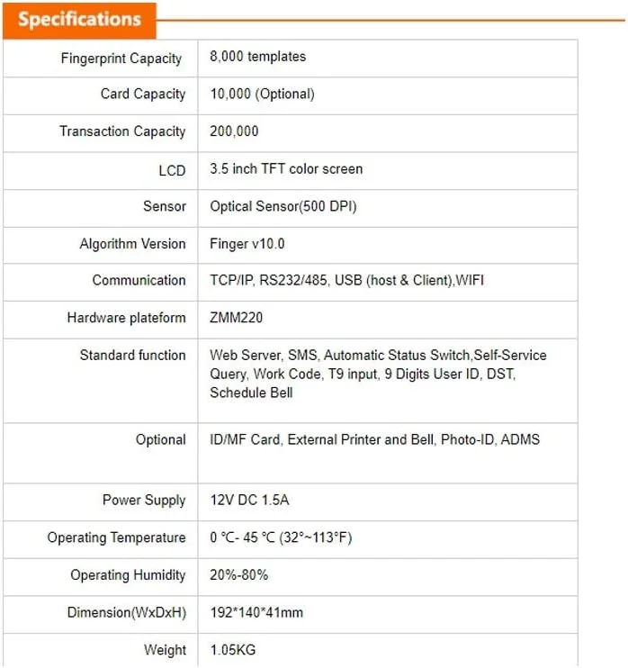 دستگاه حضور و غیاب اثر انگشتی دقیق JACOJE با سیستم حضور و غیاب بیومتریک و ارتباط WiFi دستگاه حضور و غیاب اثر انگشتی دقیق JACOJE با سیستم حضور و غیاب بیومتریک و ارتباط WiFi