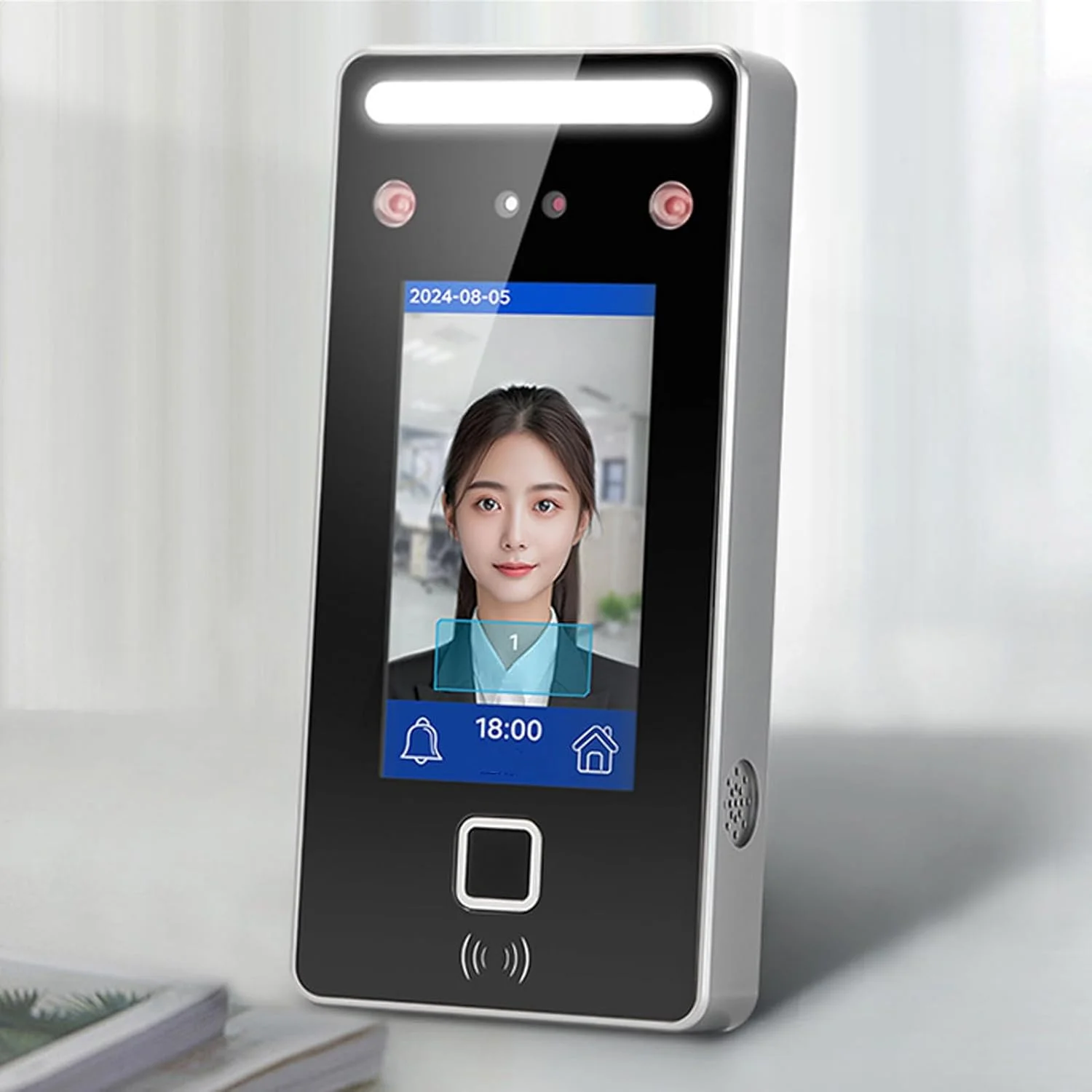 دستگاه حضور و غیاب تشخیص چهره Sunisfa، سیستم بیومتریک کارمندان، نور مرئی، کنترل دسترسی کارت چهره پویا، ساعت ورود و خروج دستگاه حضور و غیاب تشخیص چهره Sunisfa، سیستم بیومتریک کارمندان، نور مرئی، کنترل دسترسی کارت چهره پویا، ساعت ورود و خروج