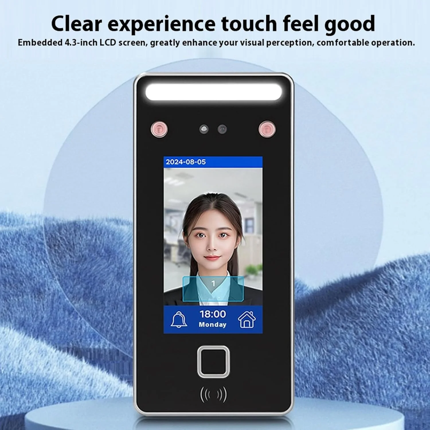 دستگاه حضور و غیاب تشخیص چهره Sunisfa، سیستم بیومتریک کارمندان، نور مرئی، کنترل دسترسی کارت چهره پویا، ساعت ورود و خروج دستگاه حضور و غیاب تشخیص چهره Sunisfa، سیستم بیومتریک کارمندان، نور مرئی، کنترل دسترسی کارت چهره پویا، ساعت ورود و خروج