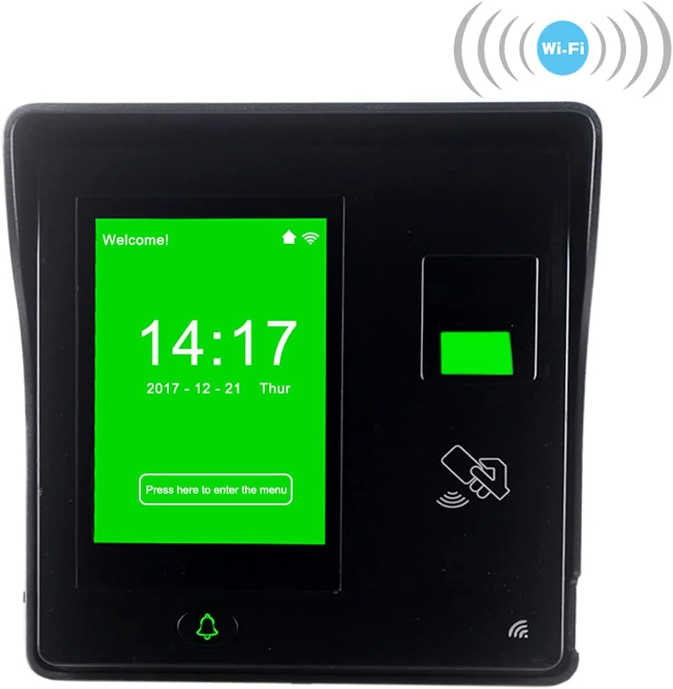 دستگاه حضور و غیاب اثر انگشتی وای فای استاندارد RIMOAL Enterprise برای تجهیزات الکترونیکی، سیستم بیومتریک حضور و غیاب کارمندان، ساعت حضور و غیاب سازمانی