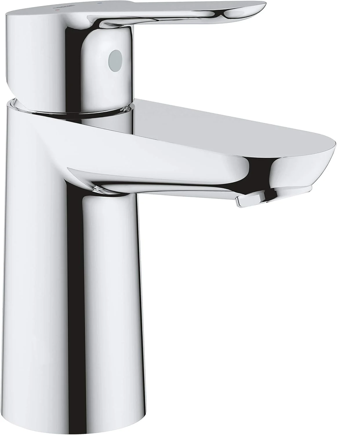 شیرآلات حمام Grohe، شیر مخلوط کننده سینک با ارتفاع استاندارد و صرفه جویی در آب با بدنه صاف - مجموعه BauEdge، 23330000