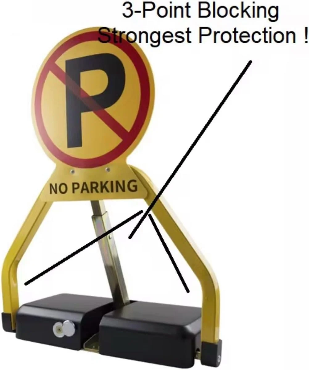 قفل مانع پارکینگ کنترل از راه دور، ضد برخورد بی سیم هوشمند، کنترل از راه دور، برد 30 متری، حسگر خودکار