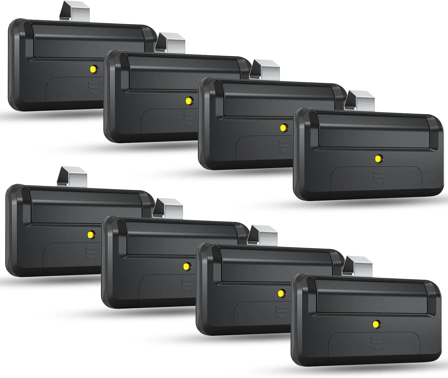 ریموت جایگزین درب بازکن گیت 811LMX برای کنترل از راه دور Liftmaster 811LMX/811LM، برای گیرنده Liftmaster 850LM/860LM/Star1000، درب بازکن گیت تجاری، Security+ 2.0، 12 دیپ سوئیچ، 8 عددی