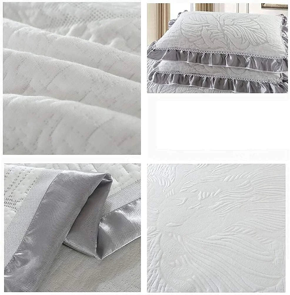 ست روتختی لحاف دوزی شده گلدوزی شده GaRcan 3 تکه، ست تخت خواب گرم و نرم میکروفایبر پنبه ای سایز دو نفره کینگ، 9، 230x245 سانتی متر (91x96 اینچ) (3 230x245 سانتی متر (91x96 اینچ)) ست روتختی لحاف دوزی شده گلدوزی شده GaRcan 3 تکه، ست تخت خواب گرم و نرم میکروفایبر پنبه ای سایز دو نفره کینگ، 9، 230x245 سانتی متر (91x96 اینچ) (3 230x245 سانتی متر (91x96 اینچ))