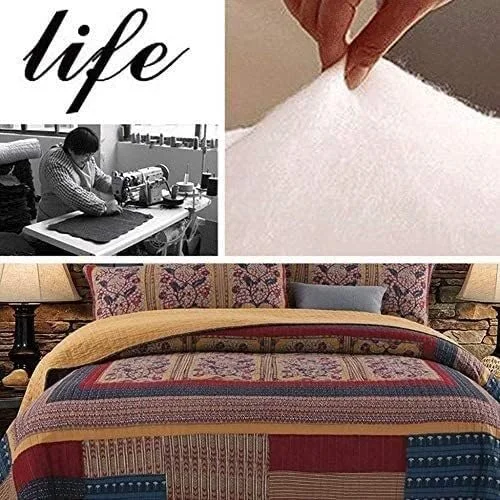 ست لحاف سایز کینگ GaRcan - ست روتختی روتختی سایز کینگ دست ساز تکه دوزی شده لحاف روتختی پنبه ای 3 تکه روتختی لحاف تخت خواب انداز چند منظوره درجه یک