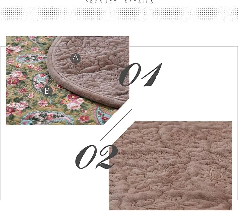 روتختی مخملی گرم و ضخیم برجسته GaRcan، فوق العاده نرم، لبه دار، سایز دو نفره و کینگ، شامل 2 روبالشتی، ست روتختی 4 تکه، بژ روتختی مخملی گرم و ضخیم برجسته GaRcan، فوق العاده نرم، لبه دار، سایز دو نفره و کینگ، شامل 2 روبالشتی، ست روتختی 4 تکه، بژ