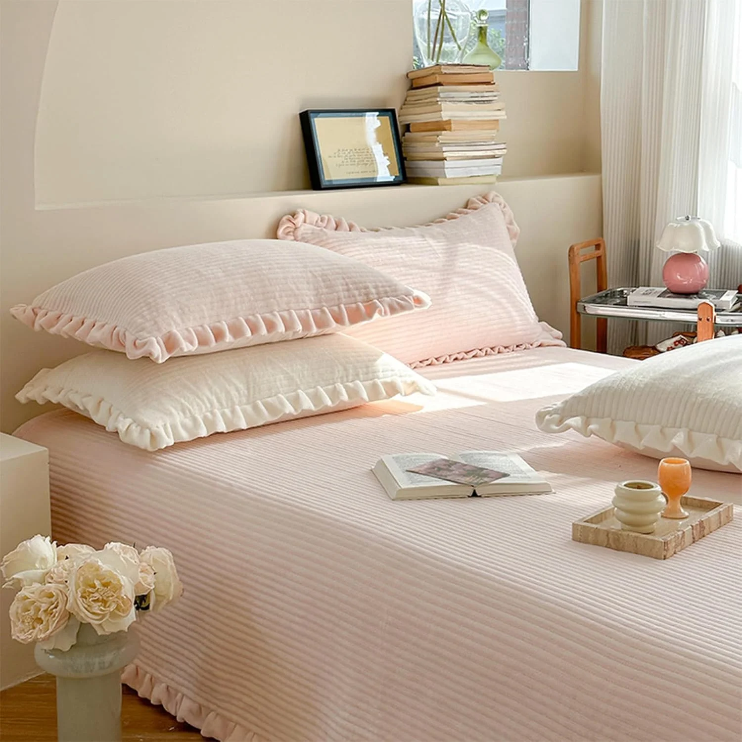 روتختی کلوت 150 در 230 سانتی متر به همراه روبالشی، پتوی نخی فوق العاده نرم، چهار فصل، روتختی چند منظوره، پتوی مبل، پتو برای تخت، شال پتو