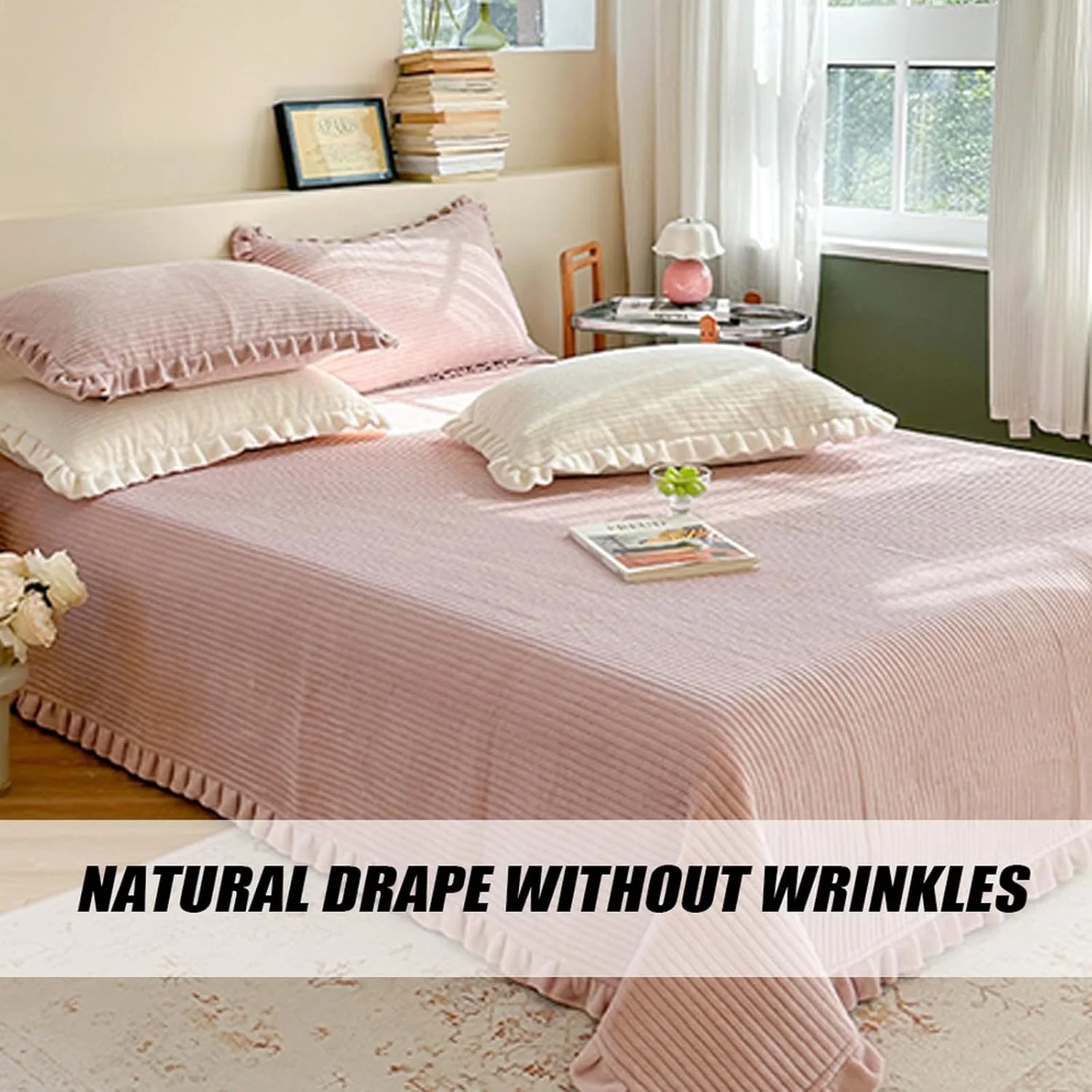 روتختی کلوت 150 در 230 سانتی متر به همراه روبالشتی، پتوی نخی نرم، تنفس پذیر، جهانی، سبک وزن، راحت، پتوی نخی مبل مناسب برای تمام فصول