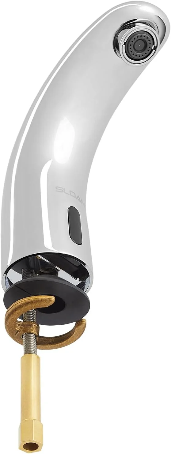 شیر دستشویی پایه دار الکترونیکی سنسوردار اسلون مدل SF-2450-4 برای T، کروم براق شیر دستشویی پایه دار الکترونیکی سنسوردار اسلون مدل SF-2450-4 برای T، کروم براق