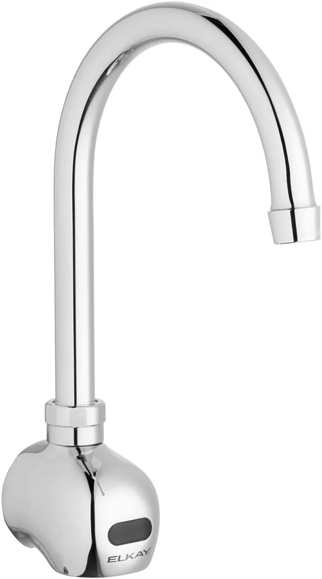 شیر آب دیواری الکترونیکی سنسوردار تجاری Elkay LKB722C، مخصوص شستشو/دستشویی، با باتری، روکش کروم