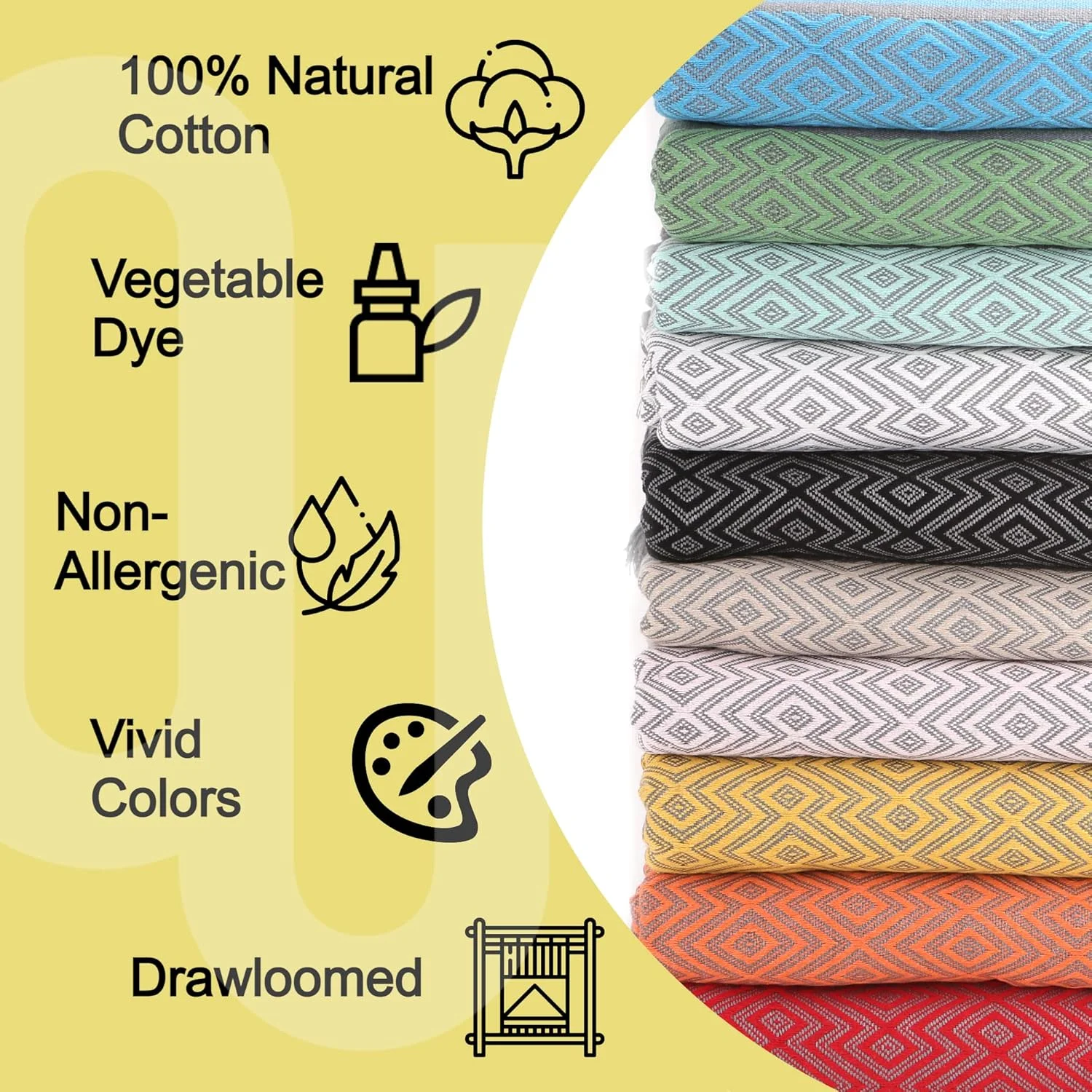 One's & Unique Coverlet & Bedspread, King Size 200x250 cm, 100% Organic Cotton, Blanket & Duvet Cover, Hypoallergenic & Luxury - Suitable for King, Queen & Double Size, Lightweight (Orange)