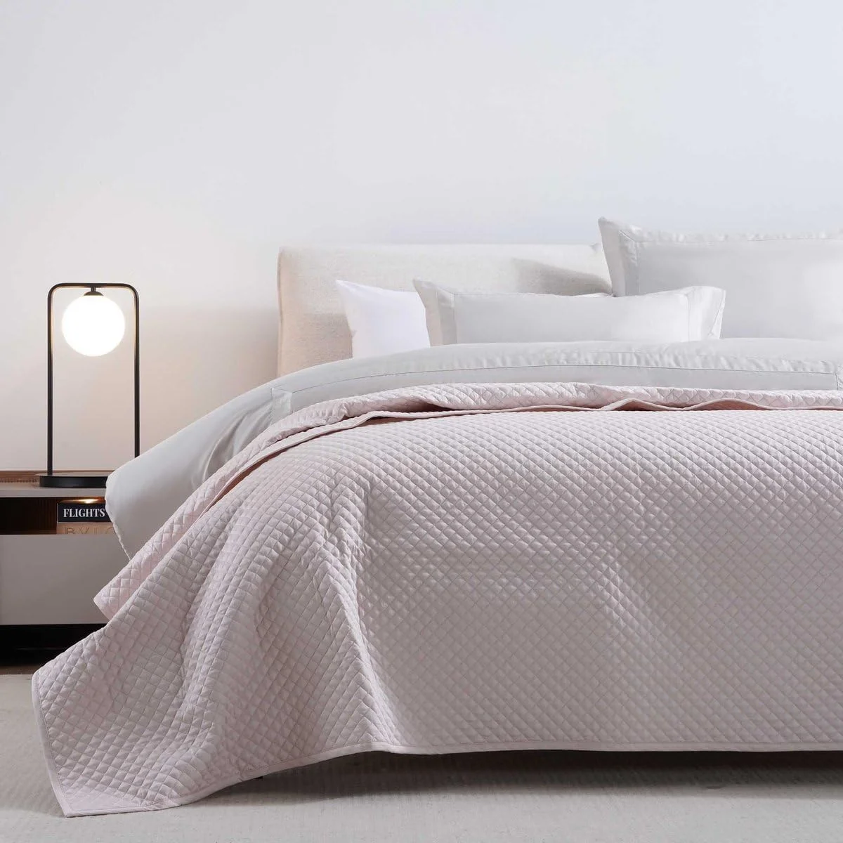 روتختی لحاف دوزی شده پن هوم Luxe Cotton Tencel، ۲۲۰x۲۴۰ سانتی متر - رز