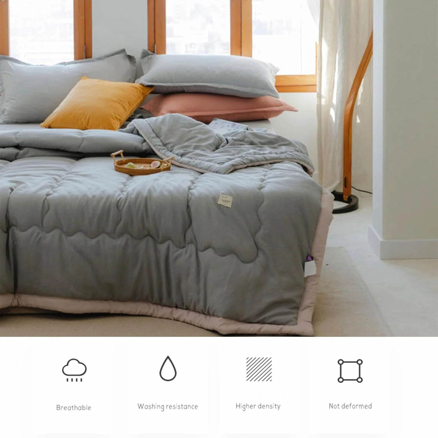 Odot Quilted Bedspreads Single Double Super King Size, Quilted Bed Throws Soft Lightweight Reversible Quilted Coverlets Comforter Sofa Bed Cover for All Season - Solid Color (180x200cm,Gray) Odot Quilted Bedspreads Single Double Super King Size, Quilted Bed Throws Soft Lightweight Reversible Quilted Coverlets Comforter Sofa Bed Cover for All Season - Solid Color (180x200cm,Gray)