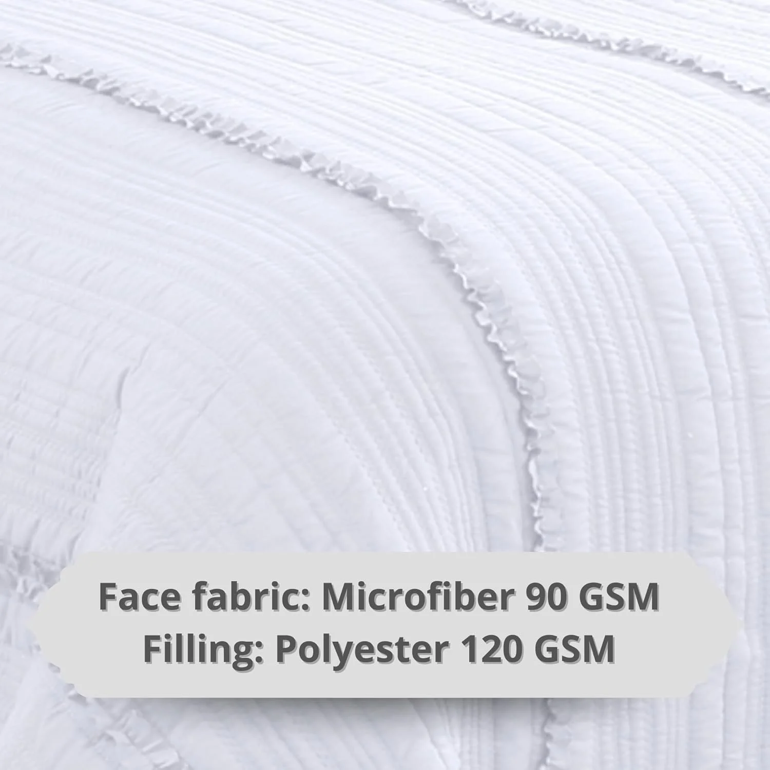 روتختی آیوال ام اس هوم تکس اینتریورز، رو تختی، روبالشی ساده و طرح دار، سایز: 220/240 + 2 عدد 50/70، جنس: 100% پنبه، کرم آیوال