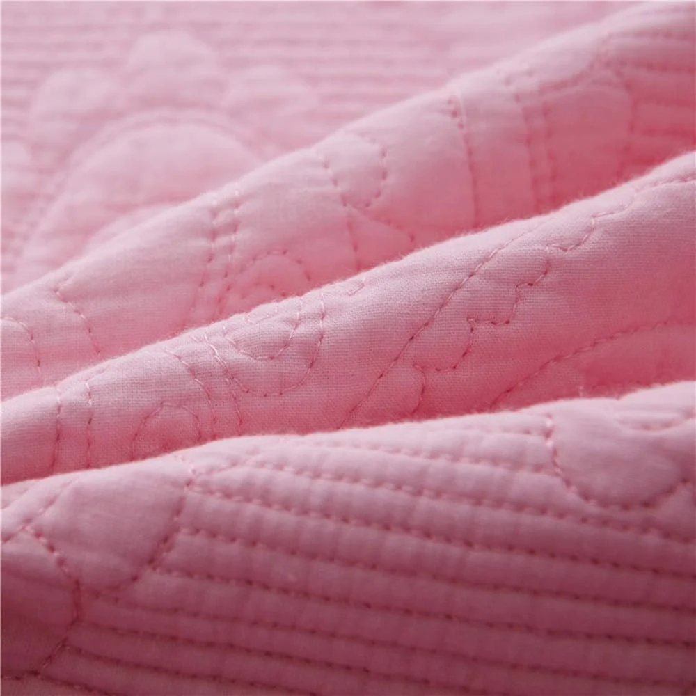 ست روتختی پنبه‌ای طرح‌دار NDYJFLB سایز کینگ سفید، لحاف سبک و گرم برجسته، روانداز تخت، رو تختی، ست ملحفه 3 تکه شامل روتختی + 2 روبالشی، F-250X270CM