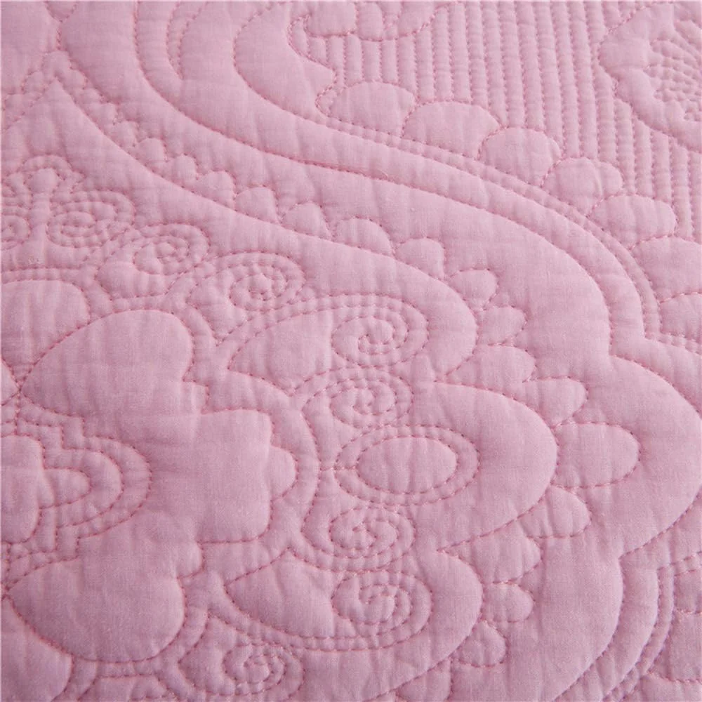 ست روتختی پنبه‌ای طرح‌دار NDYJFLB سایز کینگ سفید، لحاف سبک و گرم برجسته، روانداز تخت، رو تختی، ست ملحفه 3 تکه شامل روتختی + 2 روبالشی، F-250X270CM