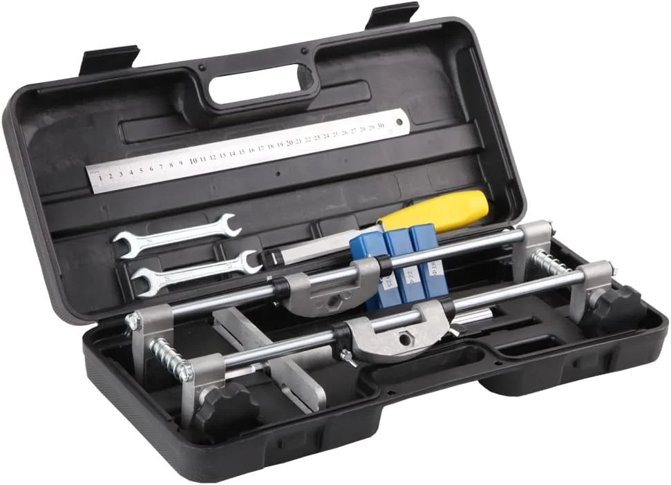 کیت مغزی زن قفل درب IVhomeshop JIG1 با سایزهای 18mm، 22mm، 25mm، مجموعه ابزار نصب قفل، اره گردبر نجاری، ابزار نصب و مغزی زنی