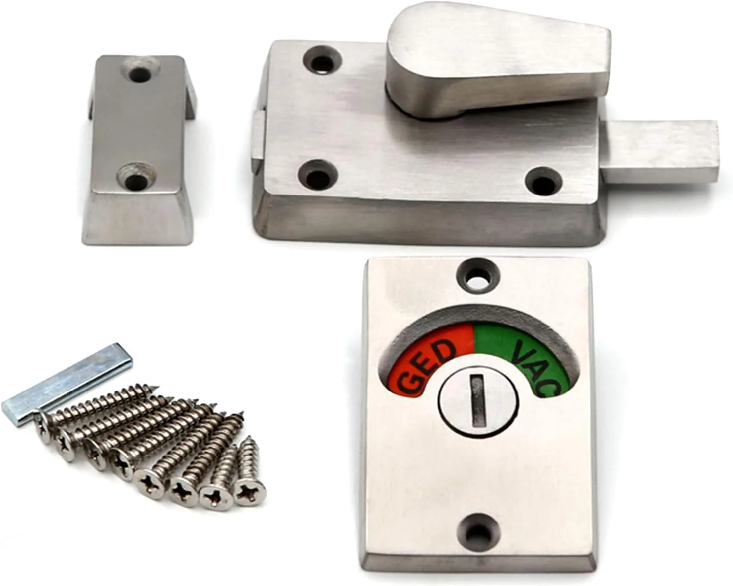 قفل نشانگر زبانه ای، قفل حریم خصوصی سرویس بهداشتی با آلیاژ روی، قفل درب توالت و سرویس بهداشتی نشانگر خالی/اشغال (1 عدد)