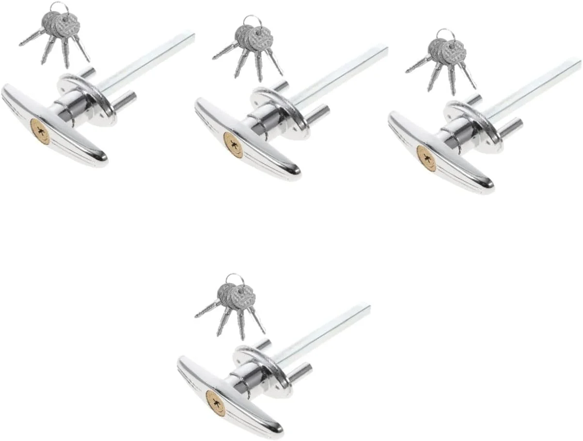 قفل درب لولایی 4 ست، دستگیره درب گاراژ، قفل درب برقی، دستگیره درب انبار، قفل درب گاراژ، یراق آلات درب گاراژ، کیت یراق آلات درب، دستگیره T کلید دار، یراق آلات درب سوله