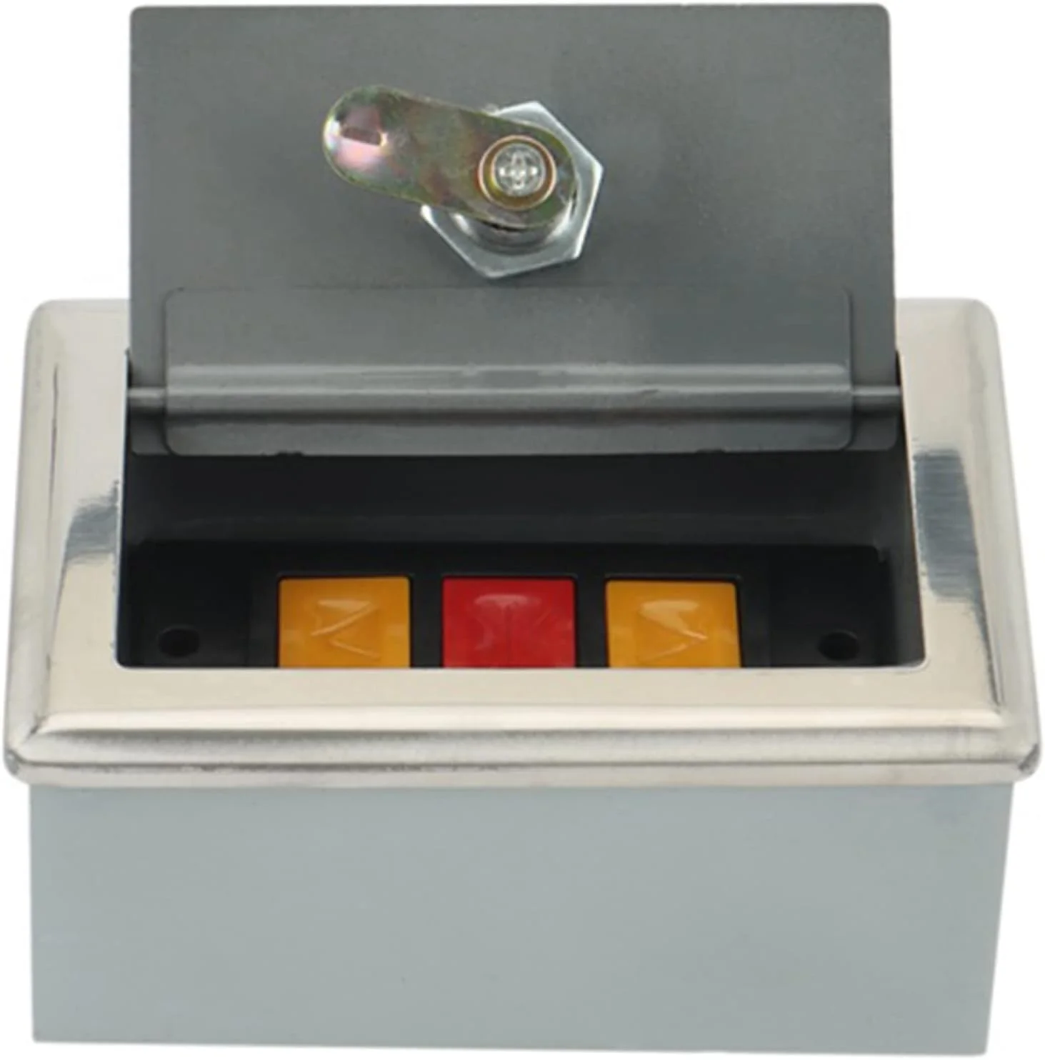 2 عدد درب بازکن گاراژ، جعبه قفل سوئیچ غلتکی درب برقی، سوئیچ دکمه ای مخفی نصب شده روی سطح C