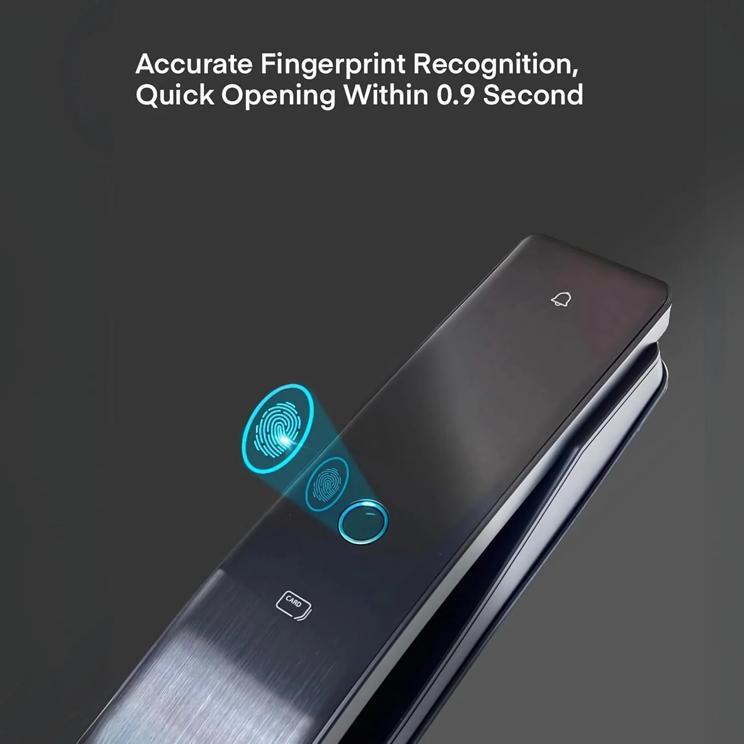 قفل درب هوشمند پریمیوم Solity GEA-1000BK – دارای وای فای داخلی، اثر انگشت، پین، کارت RFID و دسترسی از طریق اپلیکیشن موبایل، اپلیکیشن هوشمند Solity، ساخت کره